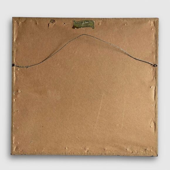 Vintage Sketch Drawing Artwork Framed Signed Camp Woods Lake M.DREYFOSS 14x13 - Picture 5 of 5